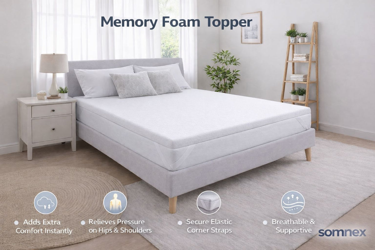 2"& 3" Memory Foam Mattress Topper