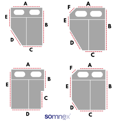 Somnex® Dual Layer Memory Foam Caravan Mattress
